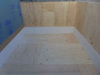 バルコニー防水準備