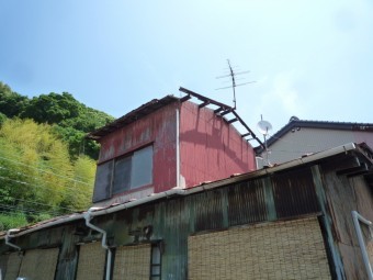 屋根 解体中