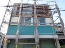足場架け 正面