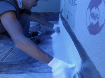 ベランダ防水工事です