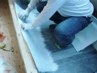ベランダ防水工事です