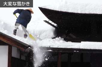 大変な雪かき