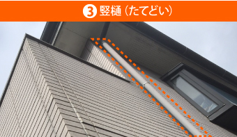 3竪樋(たてどい)