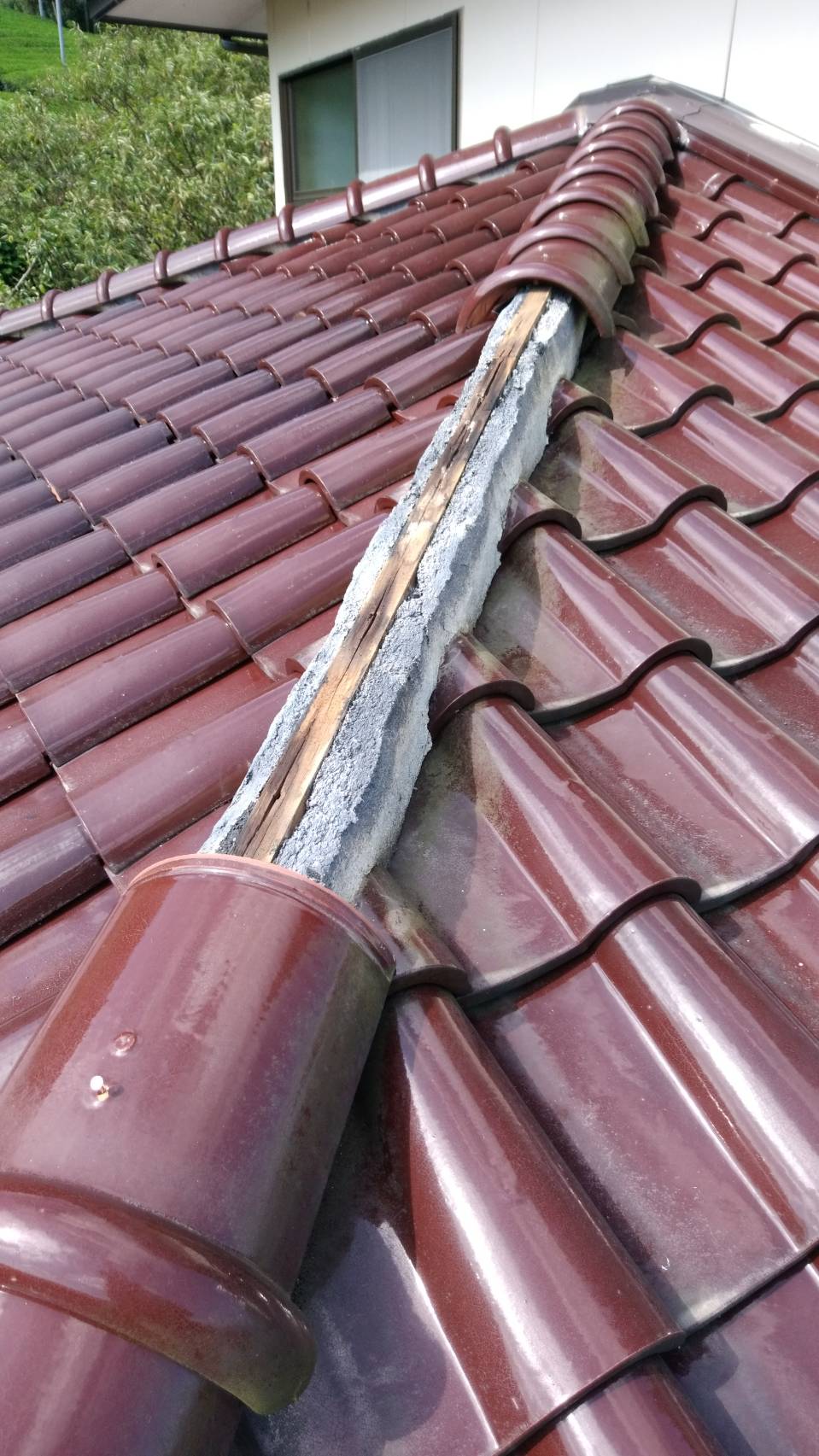 屋根瓦補修工事取り替え