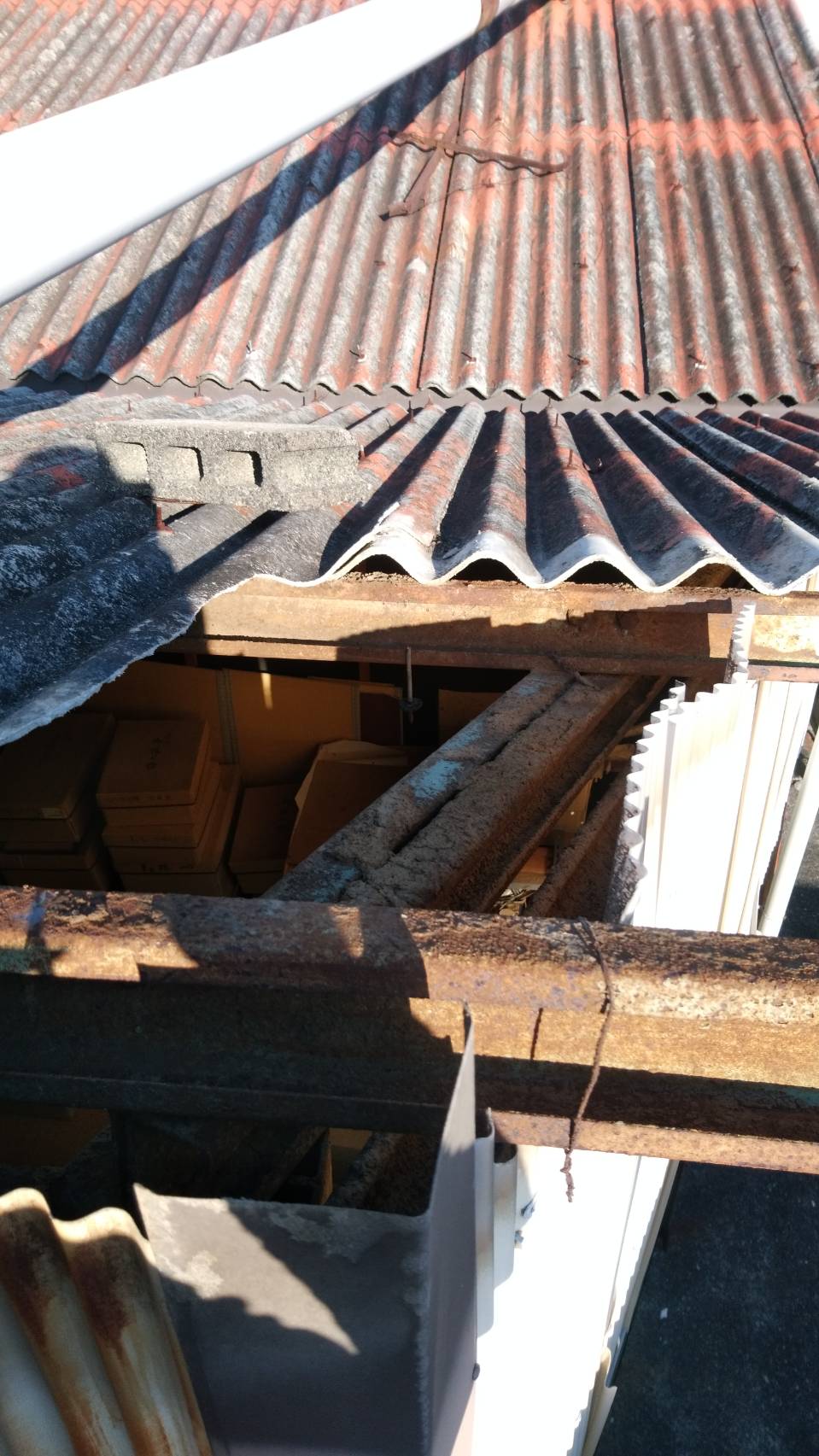丸子スレート屋根修理