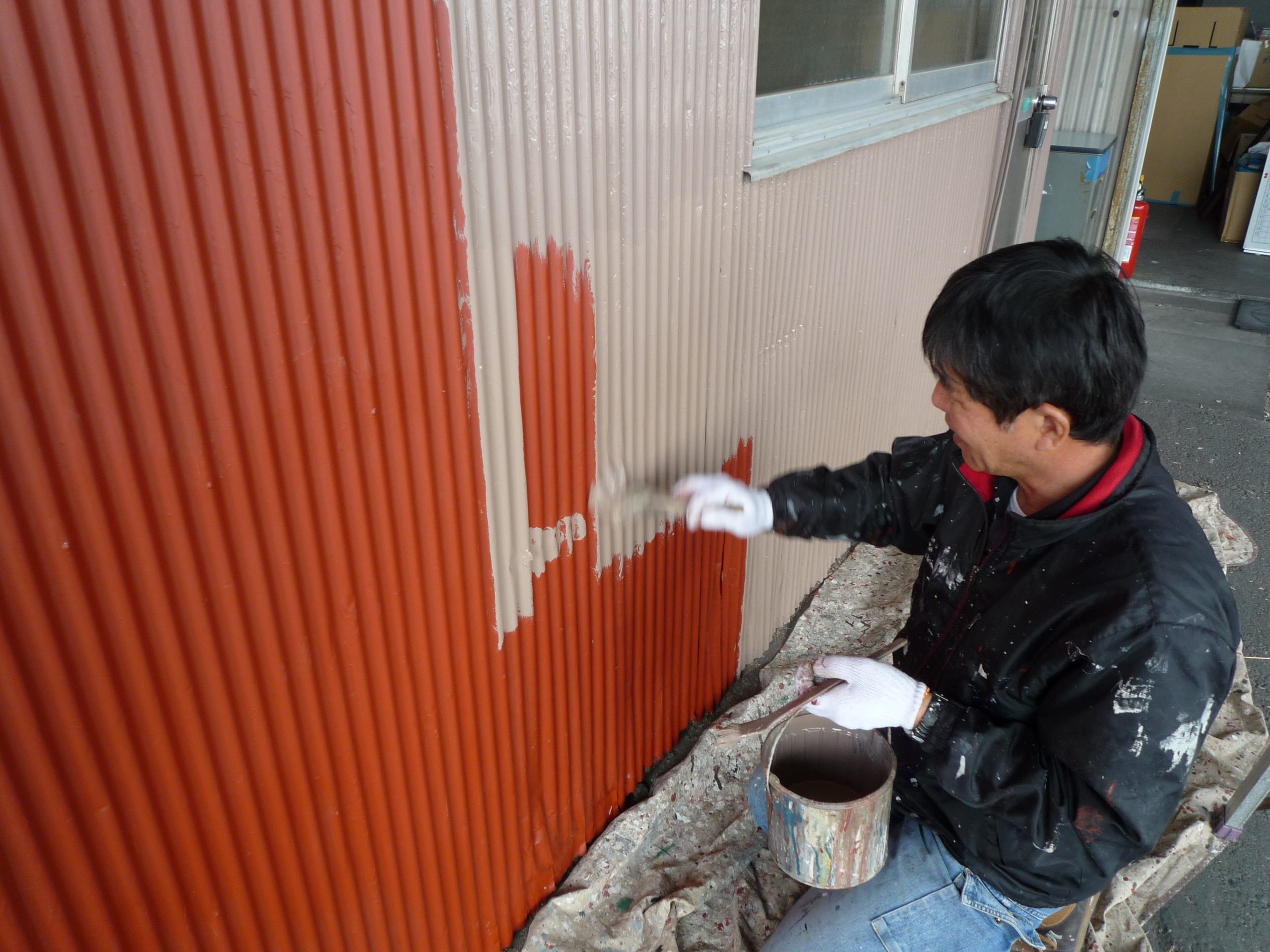 外壁トタン塗装塗り替え